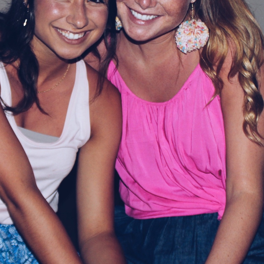 Riff Raff confetti Pom Pom earrings